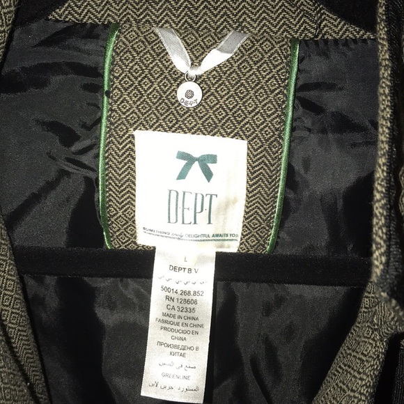 NWOT DEPT Military-Style Fitted Blazer - Picture 4 of 4